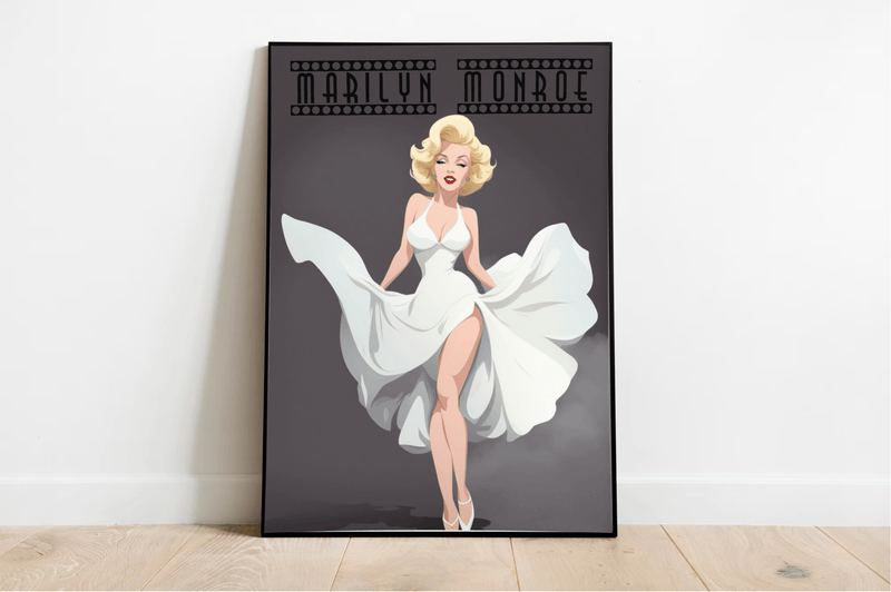 Marilyn Monroe Poster Print | Iconic Glamour Wall Art