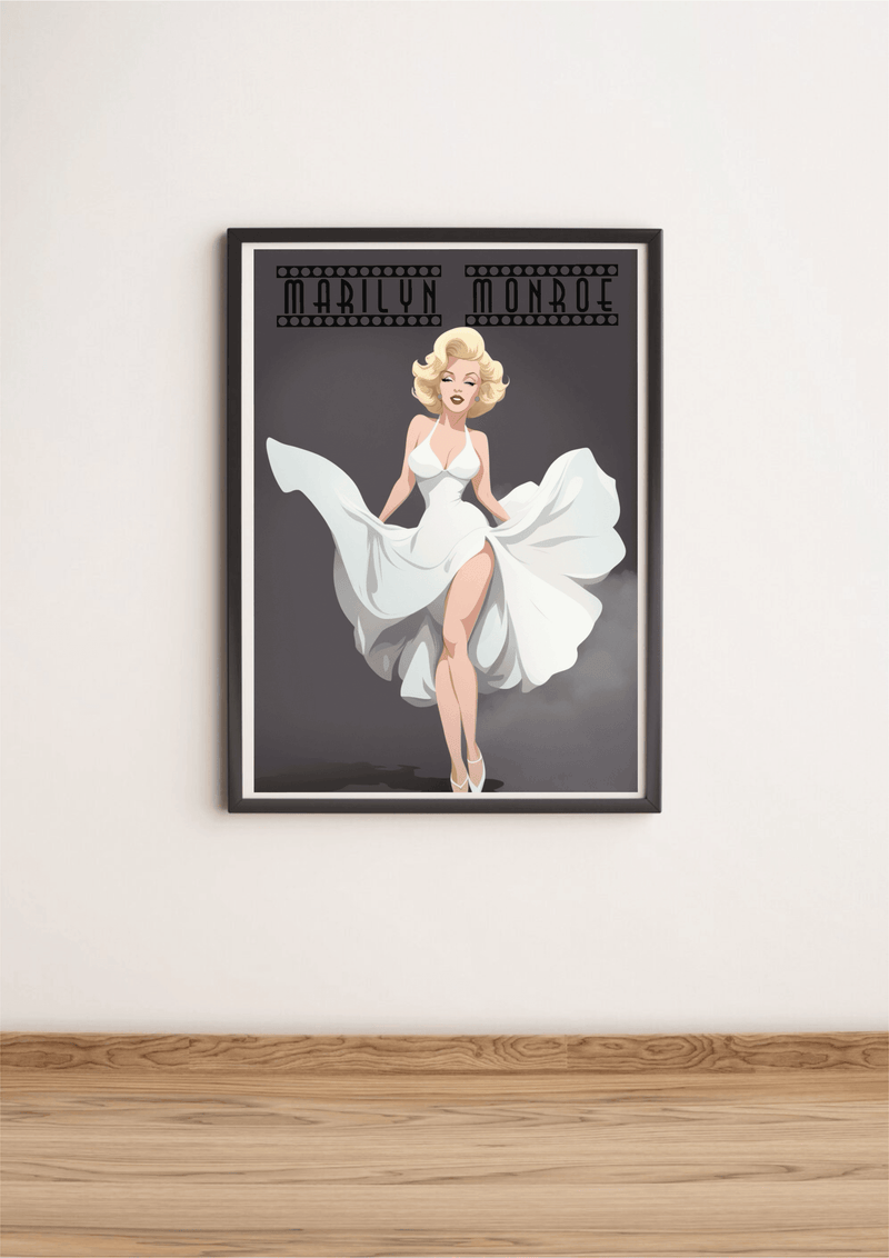 Marilyn Monroe Poster Print | Iconic Glamour Wall Art