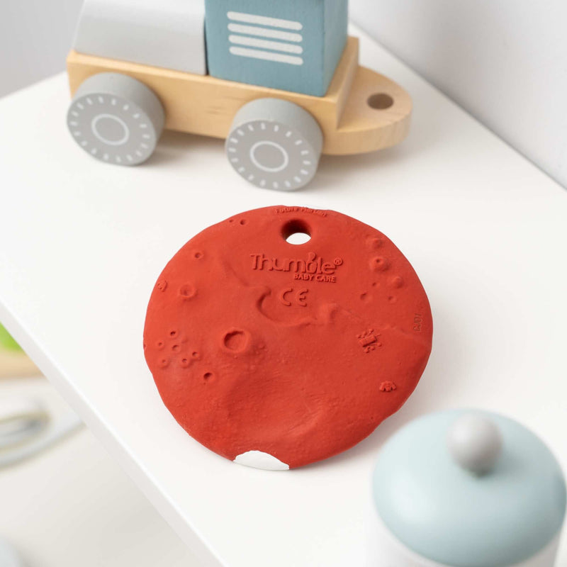 Mars Biscuit® ‘The Red Planet’ - Natural Rubber Space Teether Toy