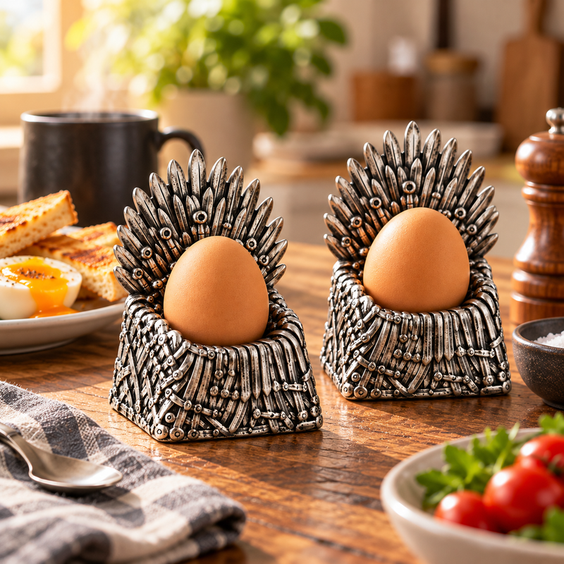 2 Fantasy Throne Egg Cup Breakfast Set