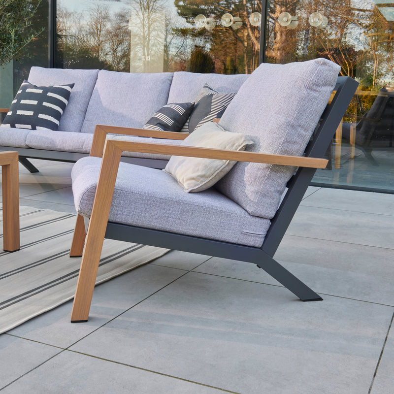 Melford 3 Seater Garden Sofa Set with Ceramic Coffee Table