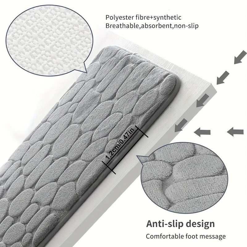 Memory Foam Bath Mat - Soft, Absorbent & Non-Slip Bathroom Rug