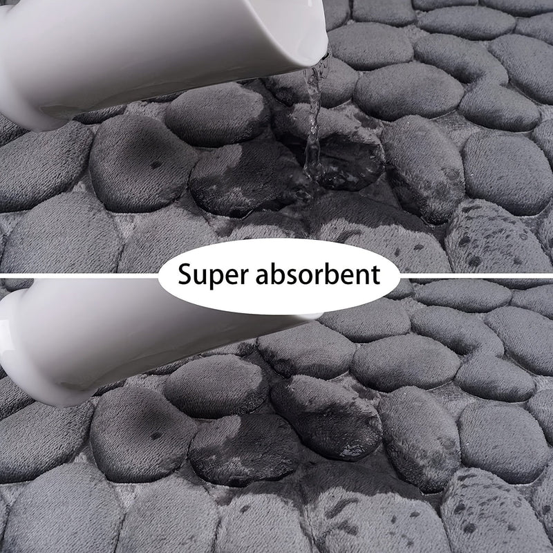 Memory Foam Bath Mat - Soft, Absorbent & Non-Slip Bathroom Rug