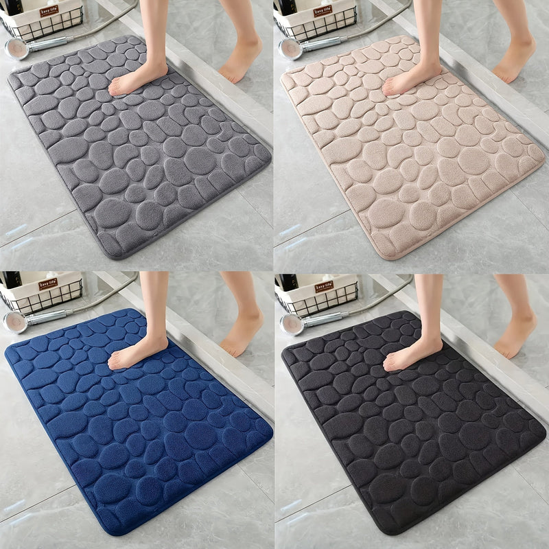 Memory Foam Bath Mat - Soft, Absorbent & Non-Slip Bathroom Rug