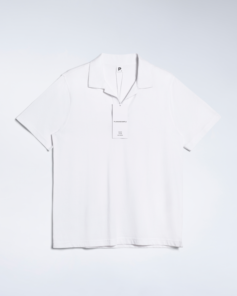 Open Neck Organic Polo