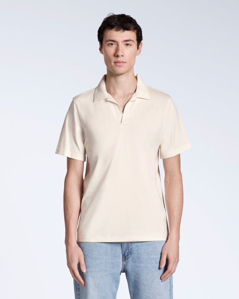 Open Neck Organic Polo