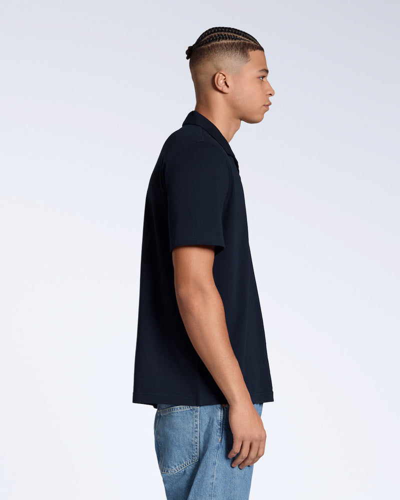 Open Neck Organic Polo