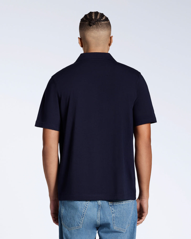 Open Neck Organic Polo