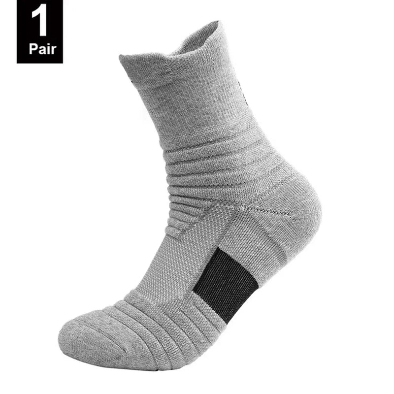 Anti-Slip Socks for Men - Breathable Cotton Sports Socks, Deodorising Grip Ankle Socks