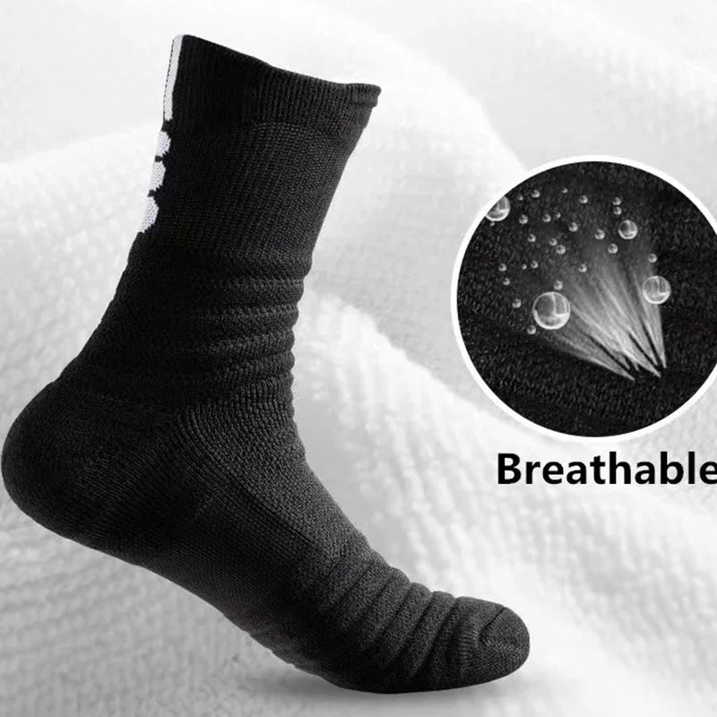 Anti-Slip Socks for Men - Breathable Cotton Sports Socks, Deodorising Grip Ankle Socks