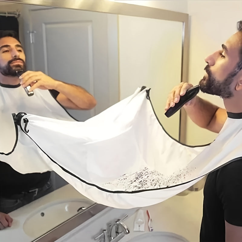 Men's Beard Trimming Apron - Grooming Cape & Hair Catcher for Mess-Free Shaving and Beard Care