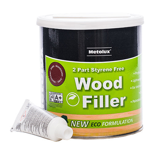 Metolux 2 Part Styrene Free Wood Filler – Light Redwood (275ml / 770ml)