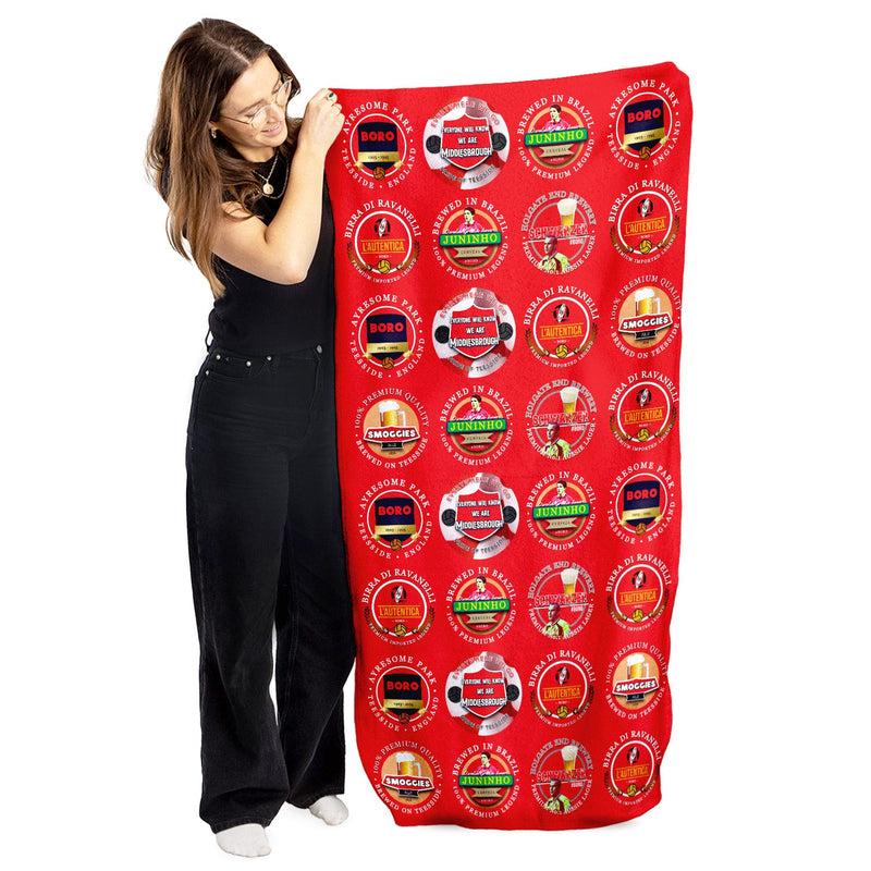 Middlesbrough - Football Legends - Microfibre Beach Towel - 150cm x 75cm