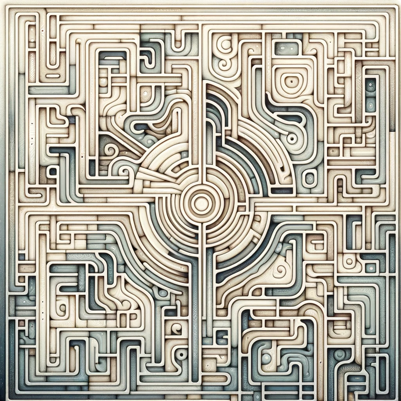 Mind's Labyrinth Canvas