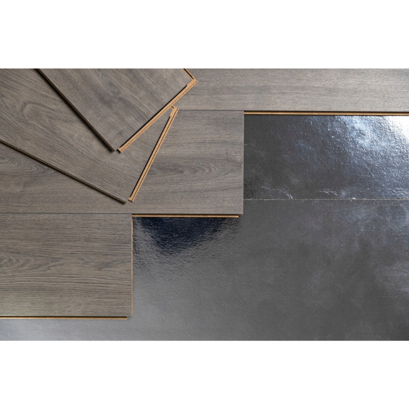 Minerals & polyurethane (PU) Underlay with ALU Membrane  (Vinyl/Wood/Laminate) - 1.8mm - 10m2(107.63 sqft) - Highest Quality