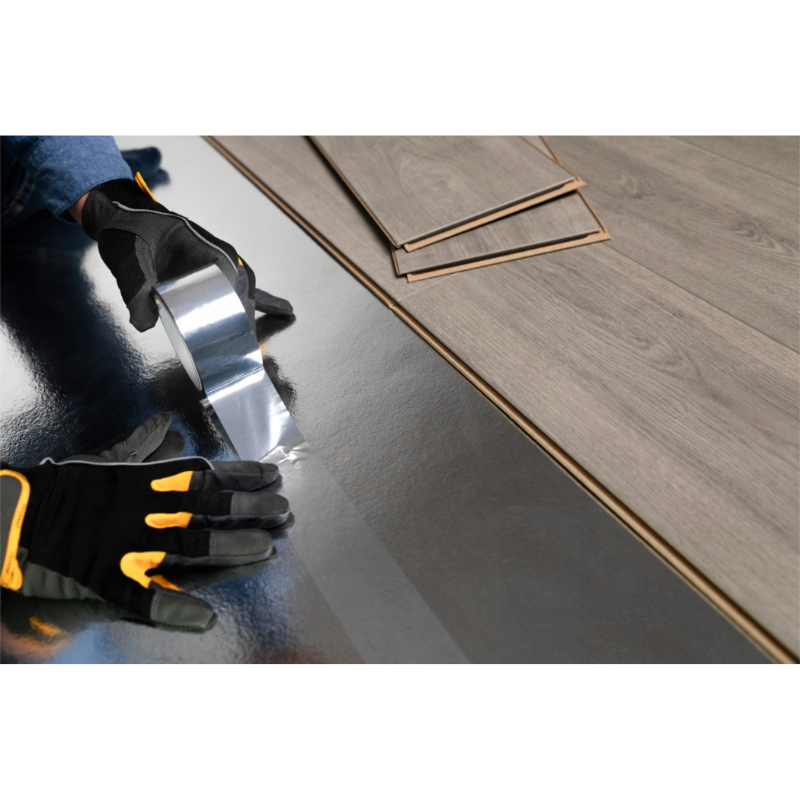 Minerals & polyurethane (PU) Underlay with ALU Membrane  (Vinyl/Wood/Laminate) - 1.8mm - 10m2(107.63 sqft) - Highest Quality