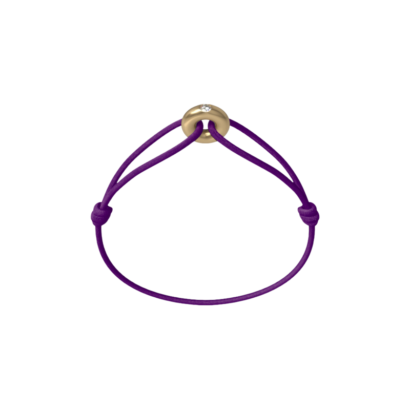 Mini Golden Soho Diamond Cord Bracelet