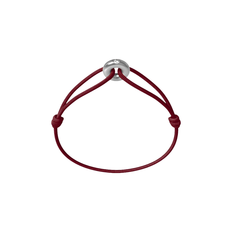 Mini Silver Soho Diamond Cord Bracelet