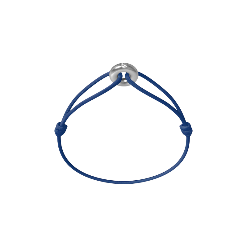 Mini Silver Soho Diamond Cord Bracelet