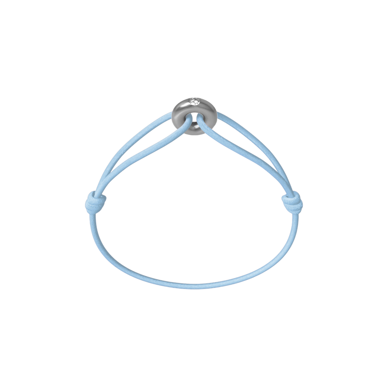 Mini Silver Soho Diamond Cord Bracelet