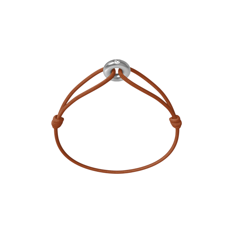 Mini Silver Soho Diamond Cord Bracelet