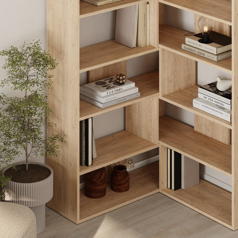 Molly Modern Corner Multipurpose Bookcase Display Unit No.4 Tall 179 cm