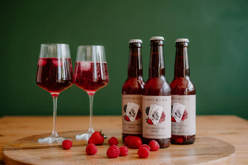 Kombucha Mixed Case, Raw, Unfiltered 330ml (12 or 24 Pack)