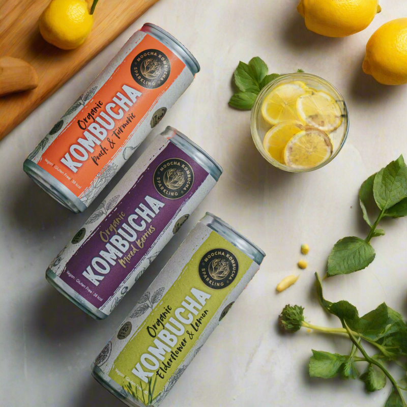 Antioxidant Bundle | 20 cans | Mixed Berry, Elderflower & Lemon and Peach & Turmeric