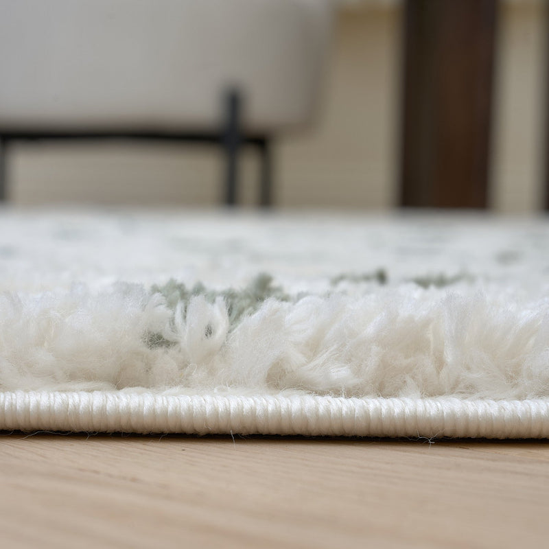 Moodi Shaggy Green Drizzle Rug