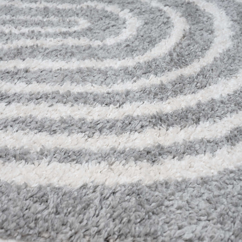 Moodi Shaggy Grey Echo Rug