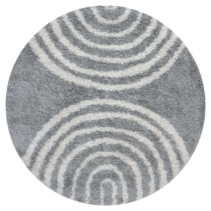 Moodi Shaggy Grey Echo Rug