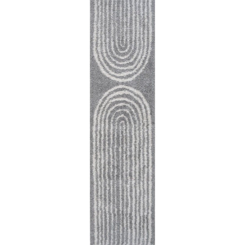 Moodi Shaggy Grey Echo Rug