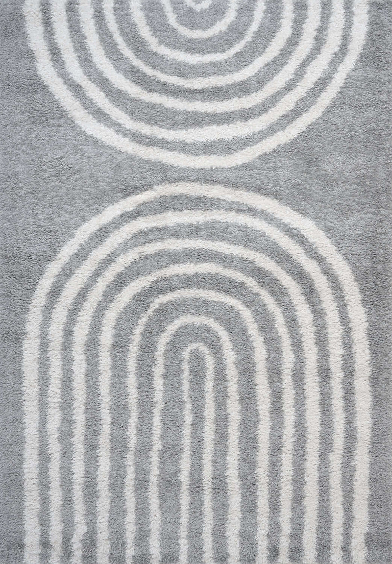 Moodi Shaggy Grey Echo Rug