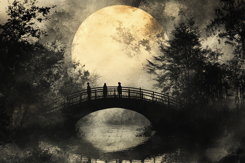 Moonlit Bridge Canvas