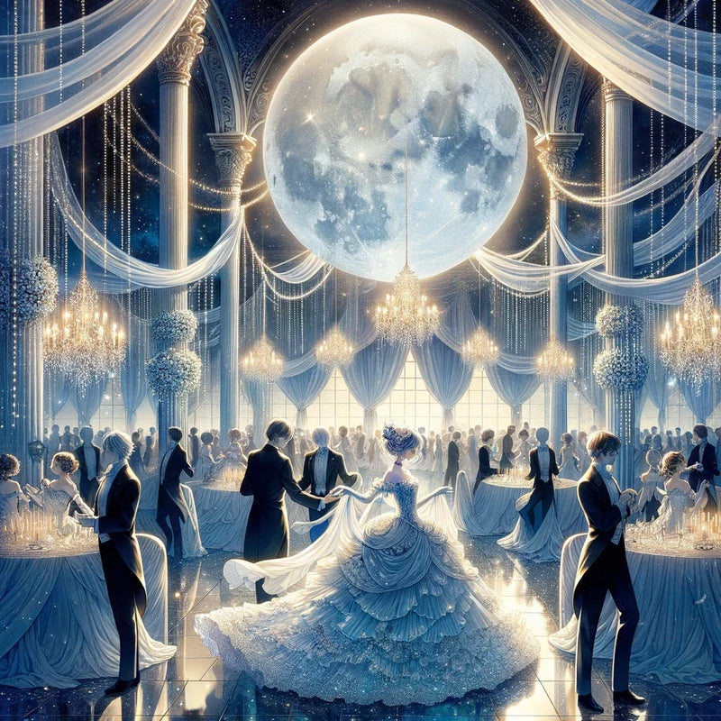 Moonlit Elegance Soiree Canvas