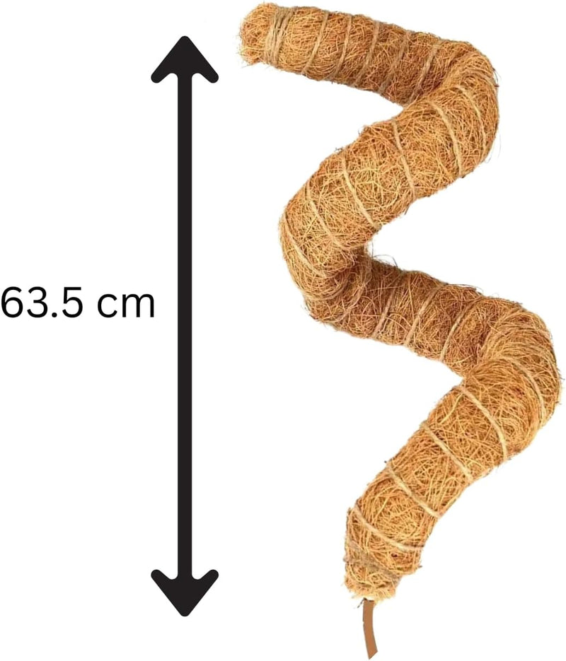Bendable Moss Pole Plant Support 2 Pack 63.5cm Climbing Stakes