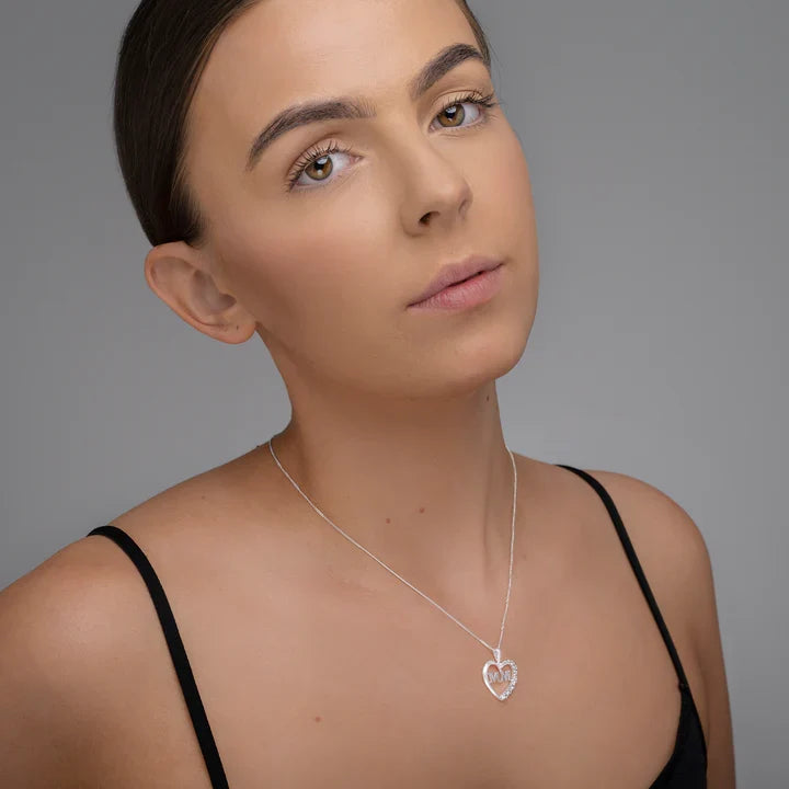Mum Heart Pendant Necklace