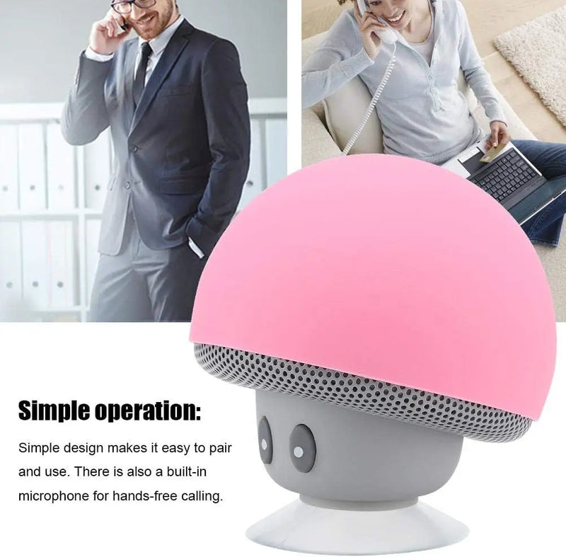 Wireless Bluetooth Speaker with 30ft Range, Powerful Subwoofer & Suction Cup Mount