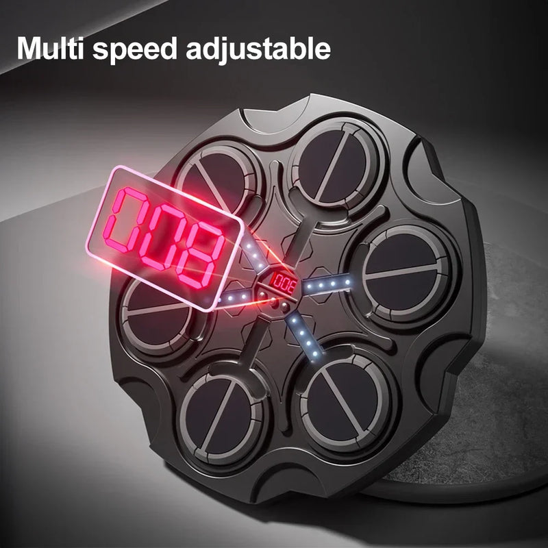 Music Boxing Machine Smart Bluetooth Punching Trainer with Gloves Fun Punch Game