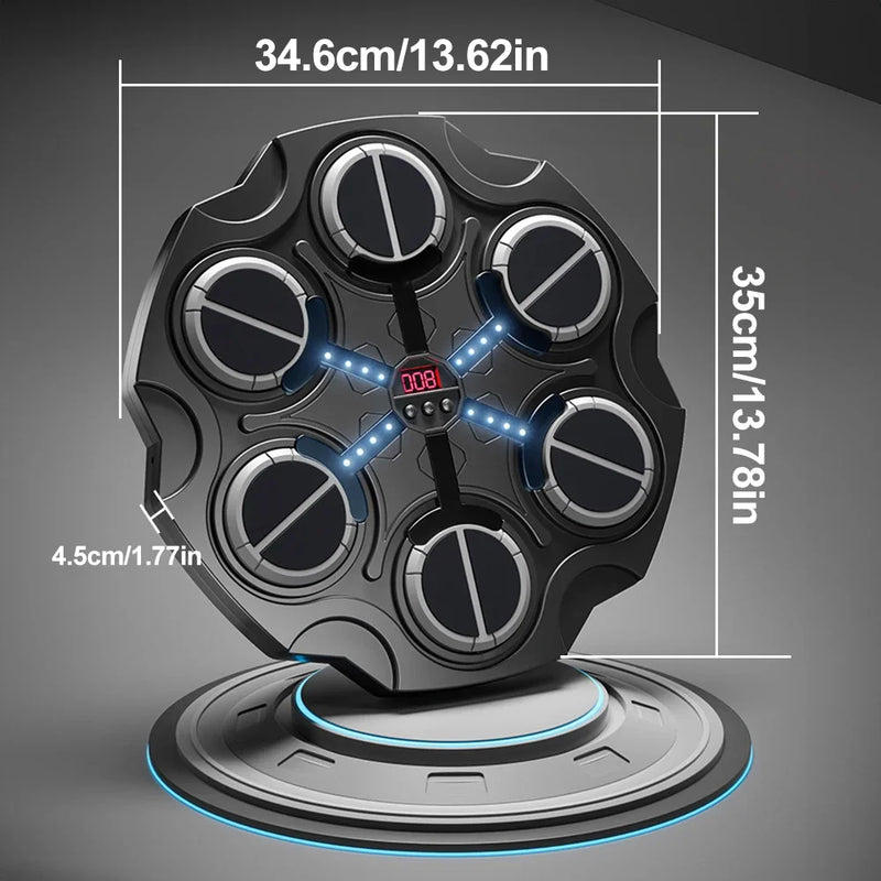 Music Boxing Machine Smart Bluetooth Punching Trainer with Gloves Fun Punch Game