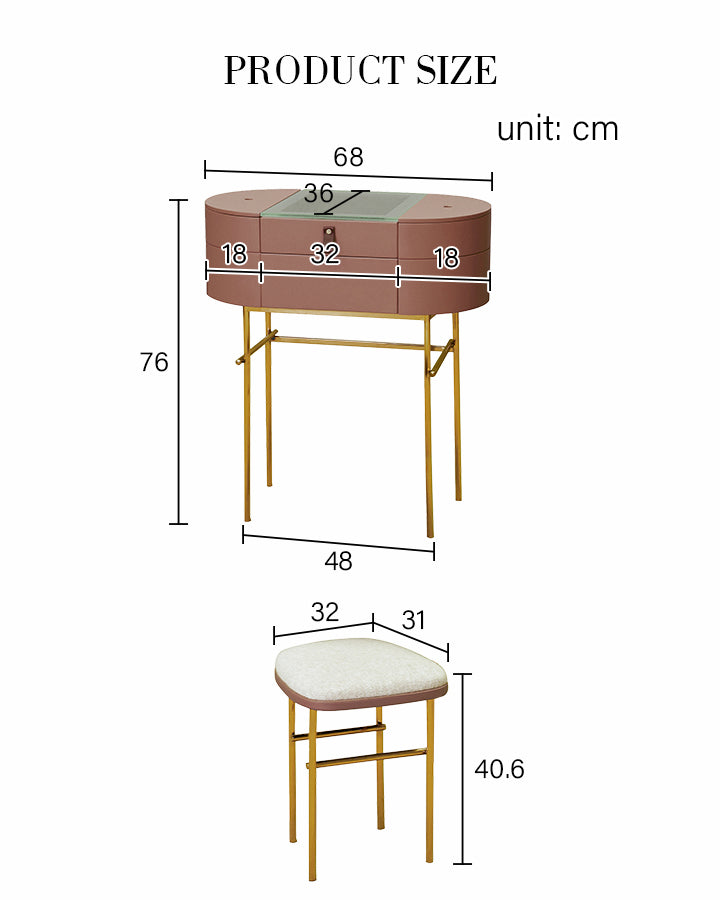 Muskoka Dressing Table Set with Mirror