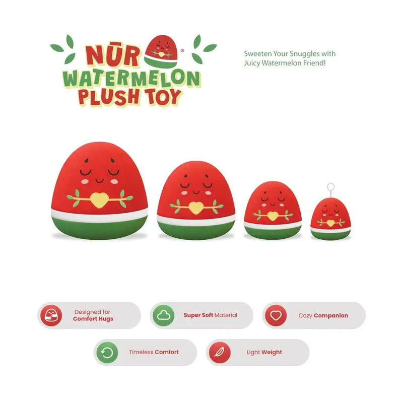 Nūr Watermelon Plushie | Islamic Toys for Kids (30cm)