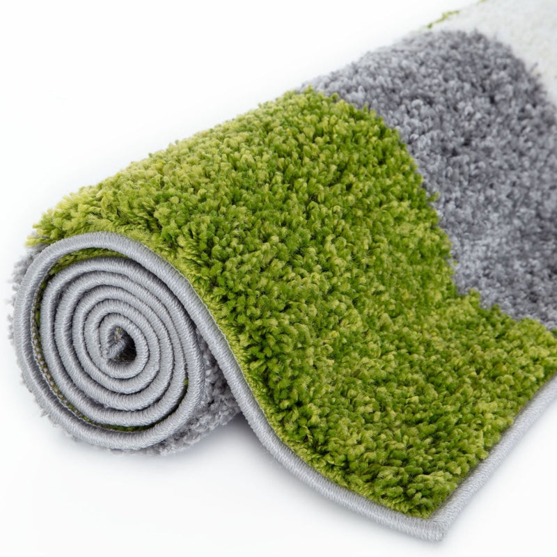 Myshaggy Geometric Green Rug