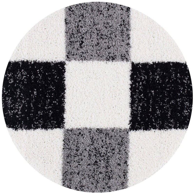 Myshaggy Geometric Grey Rug