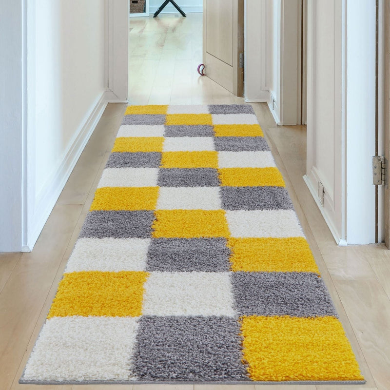 Myshaggy Geometric Yellow Rug