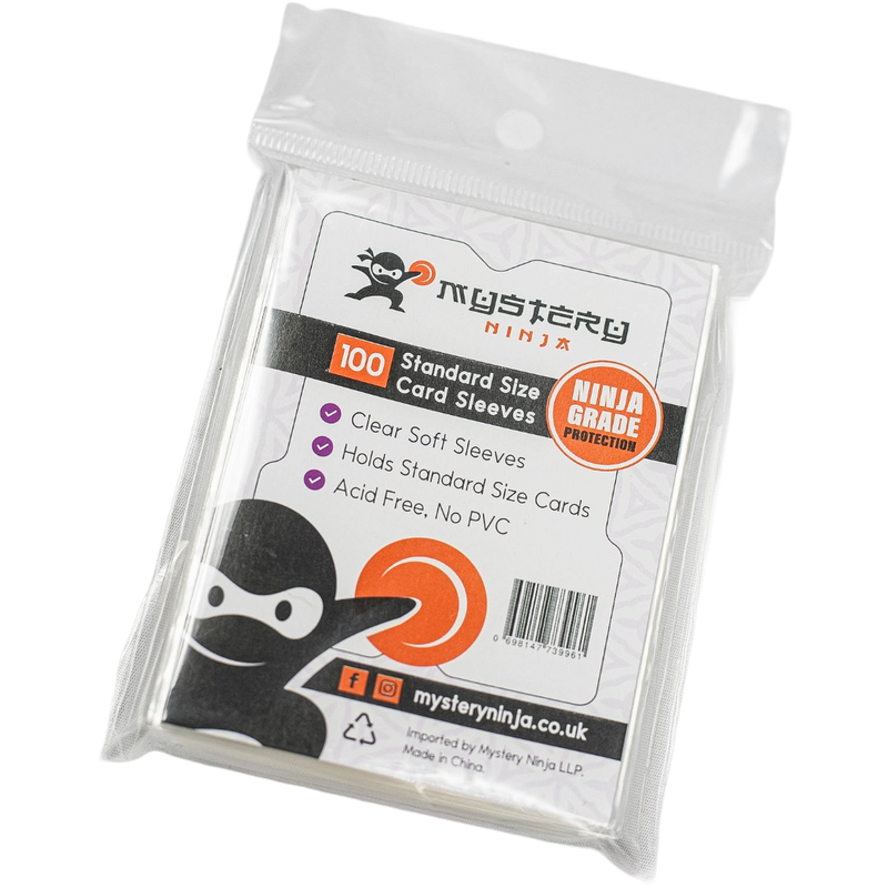 Mystery Ninja - 100 Standard Size Card Sleeves (Penny Sleeves)