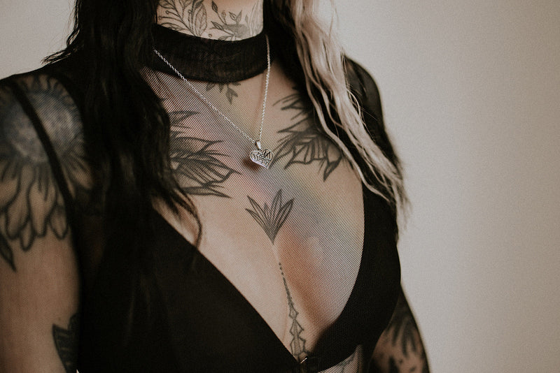 Cobweb Heart Necklace