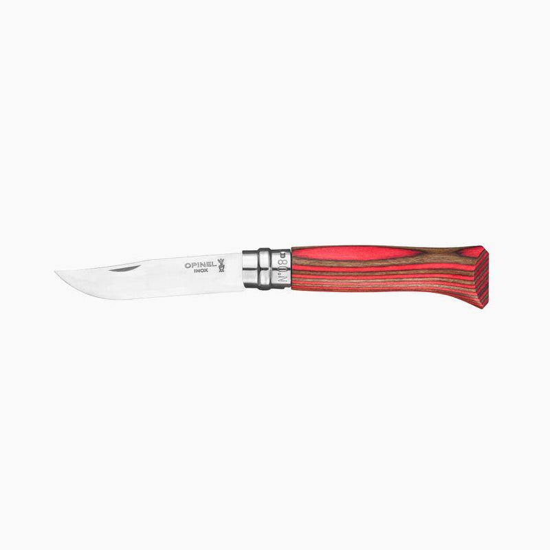 Opinel No.8 Laminated Birch Collection (Various Colours)