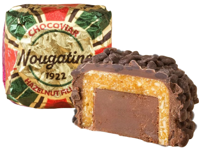 Venchi Chocoviar | Nougatine Dark Chocolate Truffles