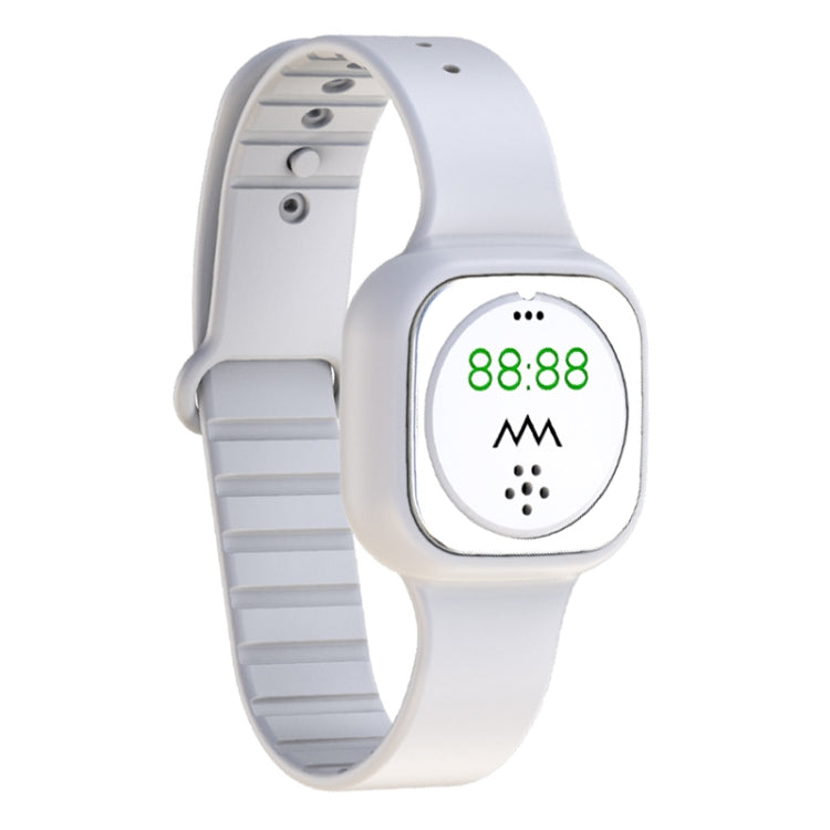 F9 Outdoor Silica Gel Mosquito Repellent Wristband with Clock, F9 (Black), F9 (White)